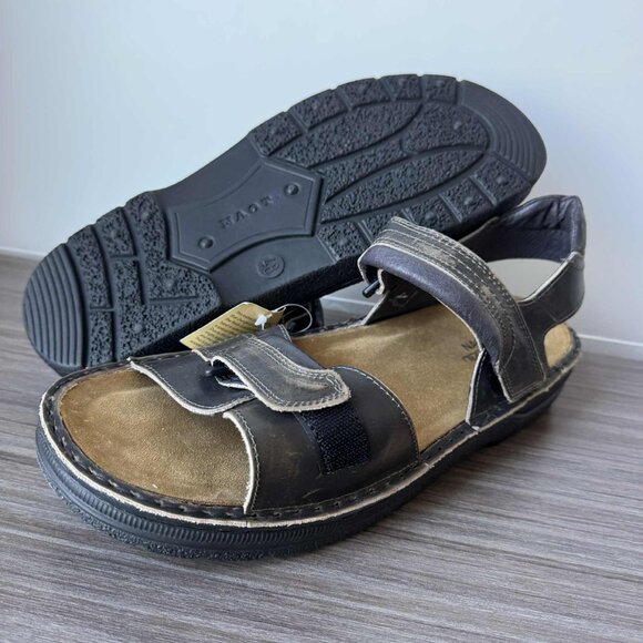 Naot Lappland Men\'s Fisherman Sandals Size EU 48 US 15-15.5 $135 Vintage Leather main image 10